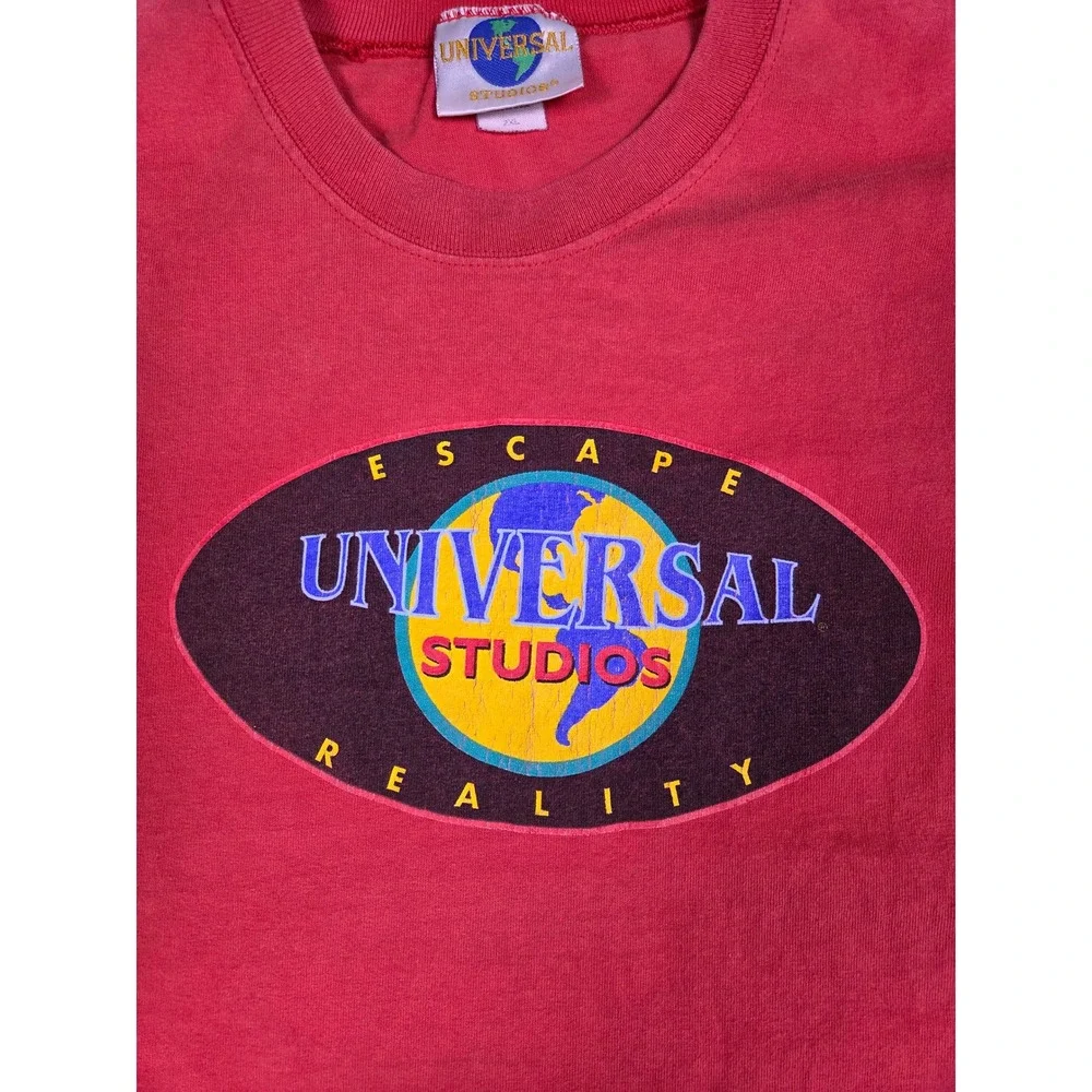 Vintage Universal Studios Tank Top Mens 2XL Red Escape Reality‎ Muscle Tee